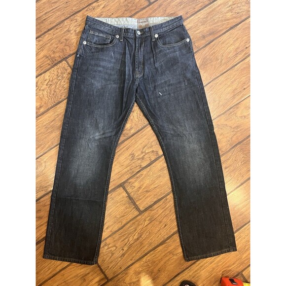 Wrangler jeans Mens 36x32 Blue Straight Fit Relaxed Cotton Work Western Durable - Picture 1 of 10